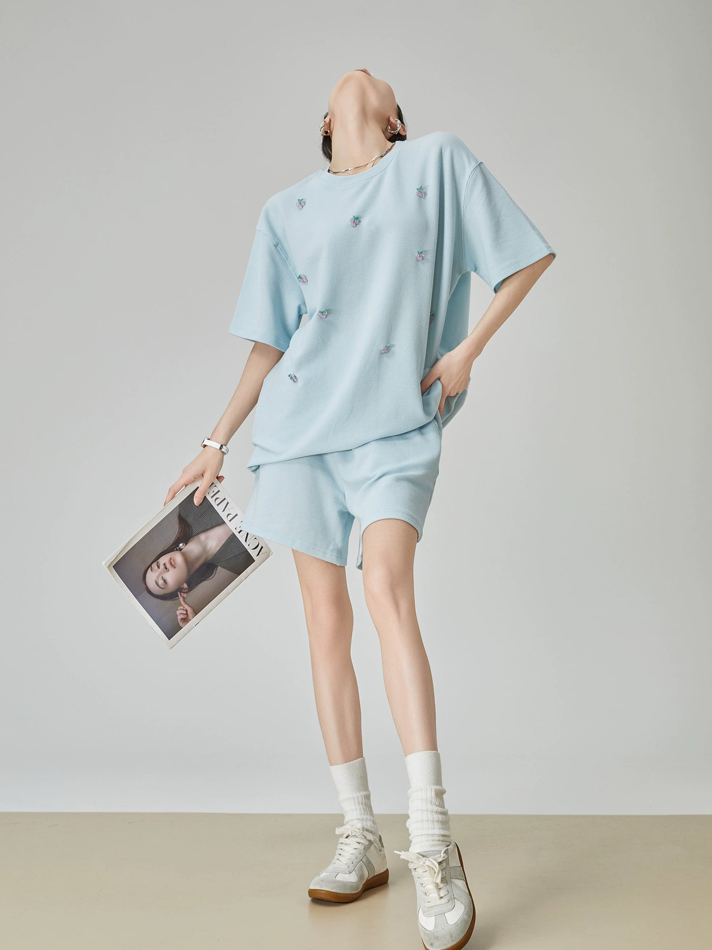 Baby Blue Grape T-Shirt / Shorts Set FER0006