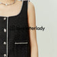 Round Neck Tweed Vest LLA0169