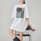 Round-Neck Printed T-Shirt Dress  FER0287
