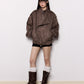 Faux Suede Jacket EZK0101