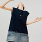 Denim Docking Design Sleeveless Dress FER0354
