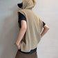 Double Zip Rib Knit Vest DAZ0008