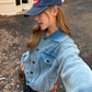 Washed Knit Short Jacket CYE0080