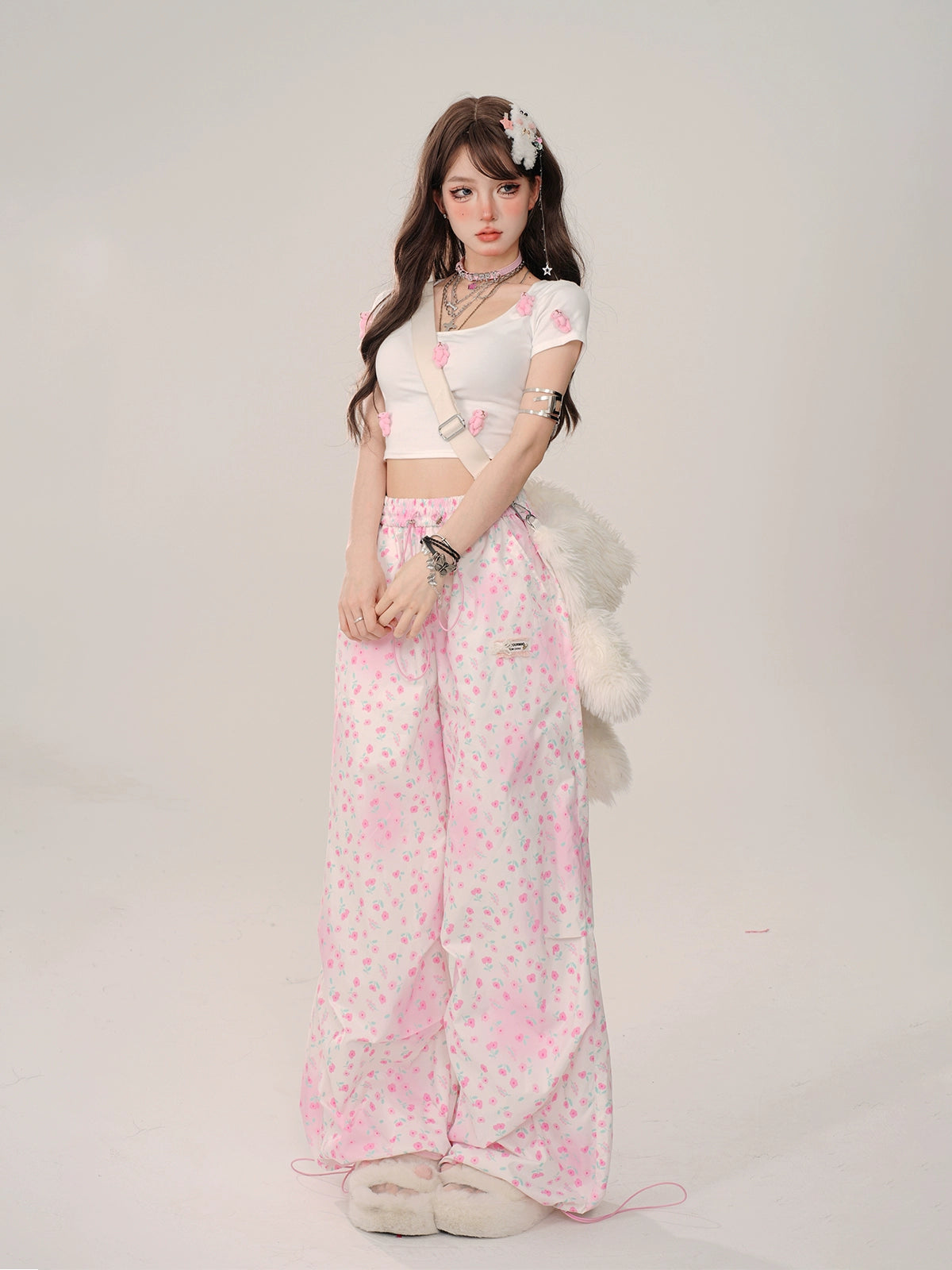 Floral Casual Loose Pants KLS0006