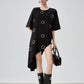 Asymmetry Round-Neck T-Shirt Dress FER0131