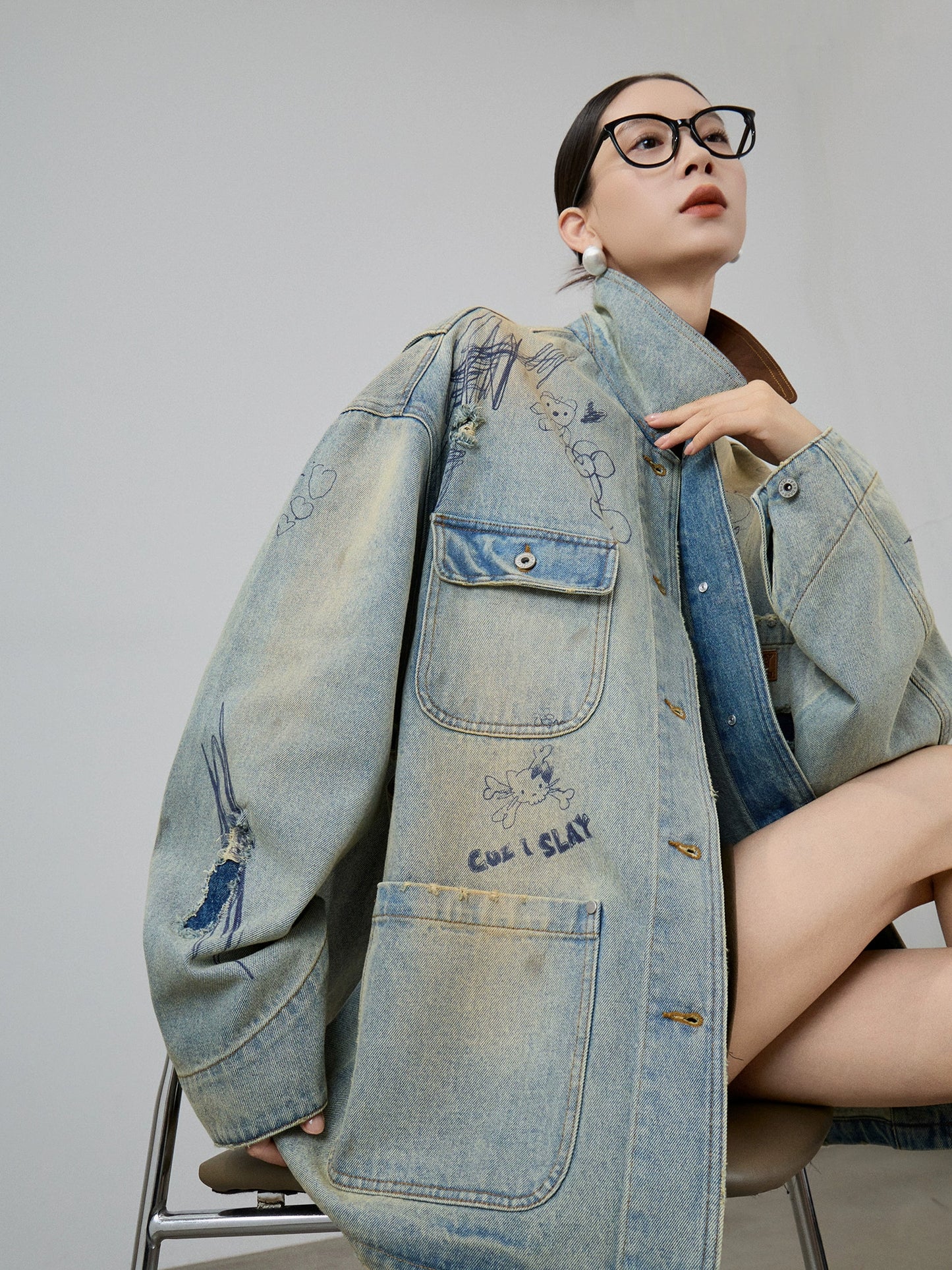 Work Pocket Denim Jacket SUY0004