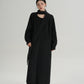 Tie Collar Long Coat SRS0384