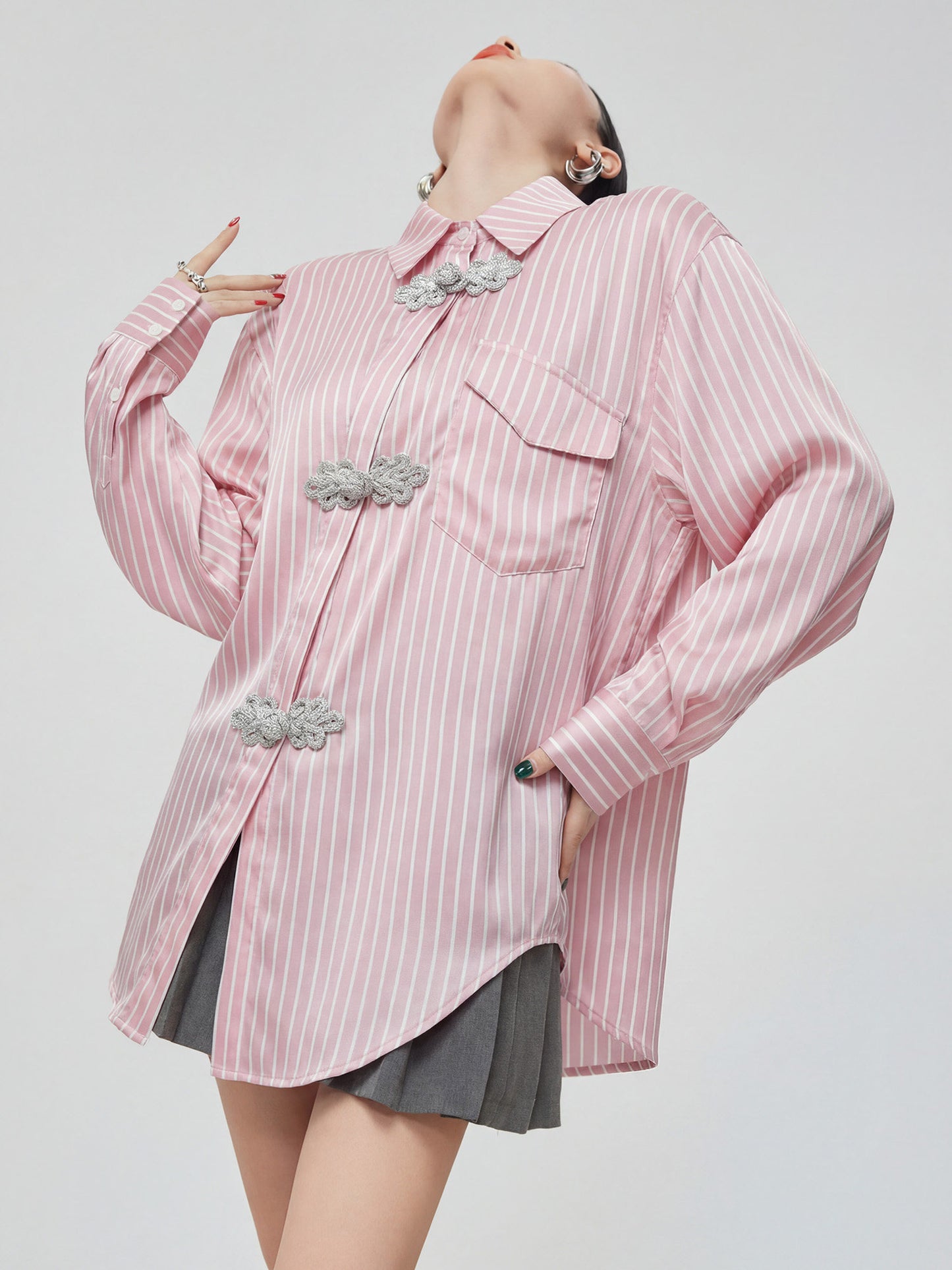 Chinese-style Long-Sleeve Shirt FER0047