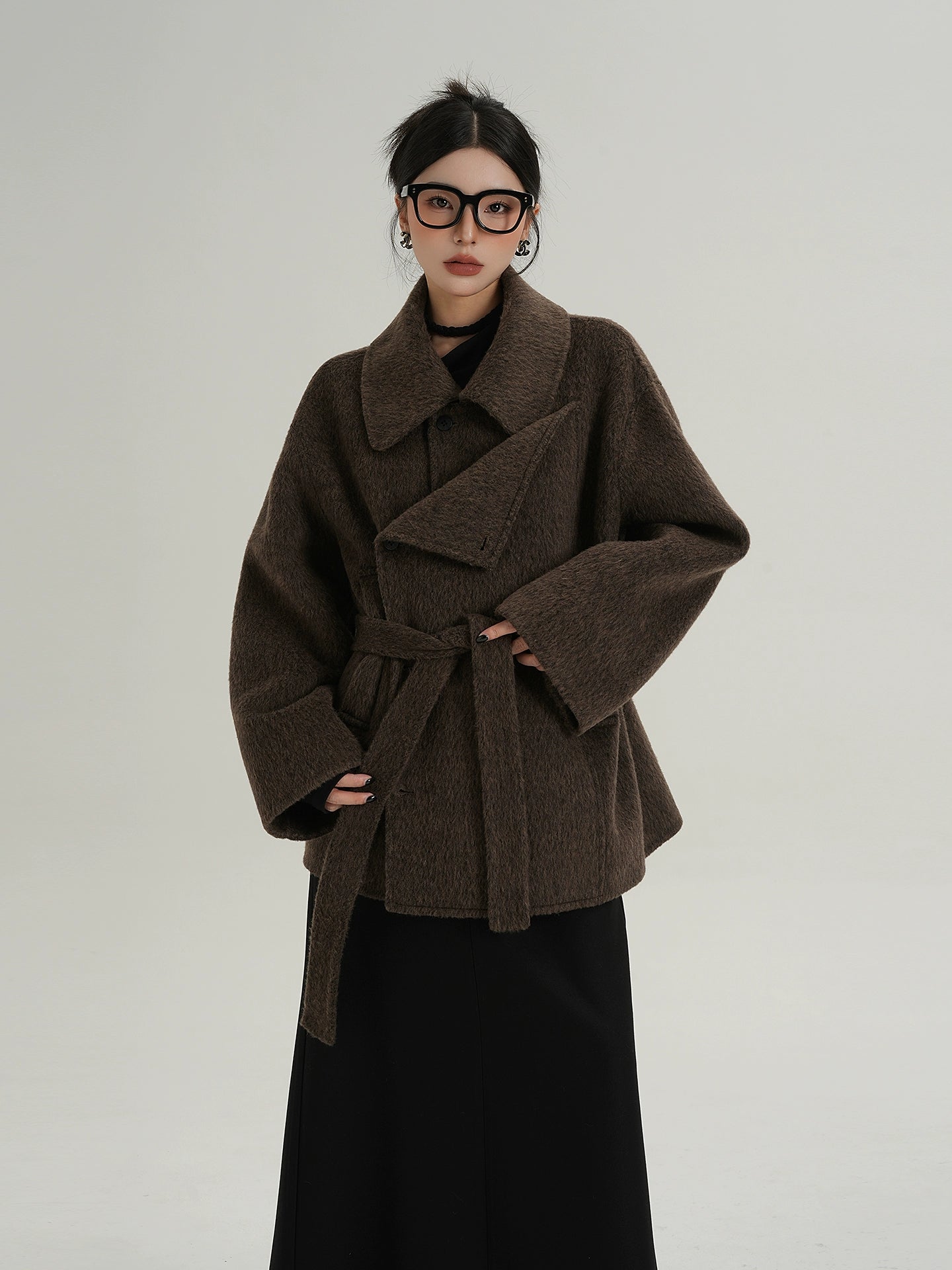 Fake Wool Trench Coat SRS0372