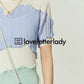 Light Blue Asymmetrical Mini Dress LLA0050