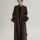 Fur Cuff Long Coat SRS0403