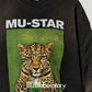 Tiger Print Sweatshirt Top / Green Mini Skirt LLA0619