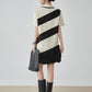 Polo Collar Color-Blocking Dress FER0112