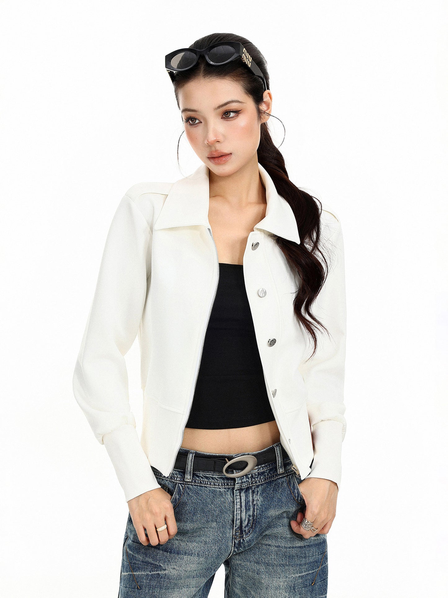 Polo Collar Short Jacket BGS0057