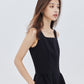 Square-Neck Wide Strap Dress SHN0009