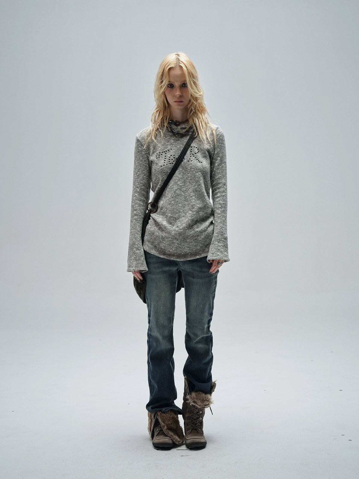 Vintage Washed Flare Jeans WAT0013