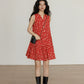 Floral Patterned Sleeveless Dress VAS0110