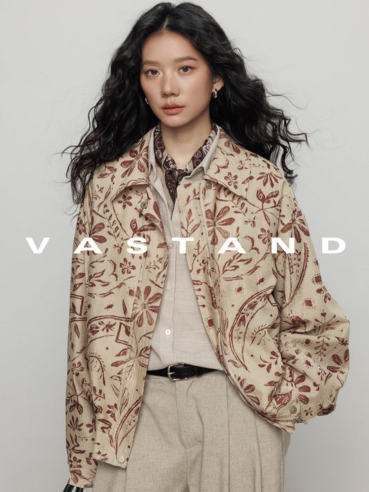 Vintage Floral Long-Sleeve Jacket VAS0216