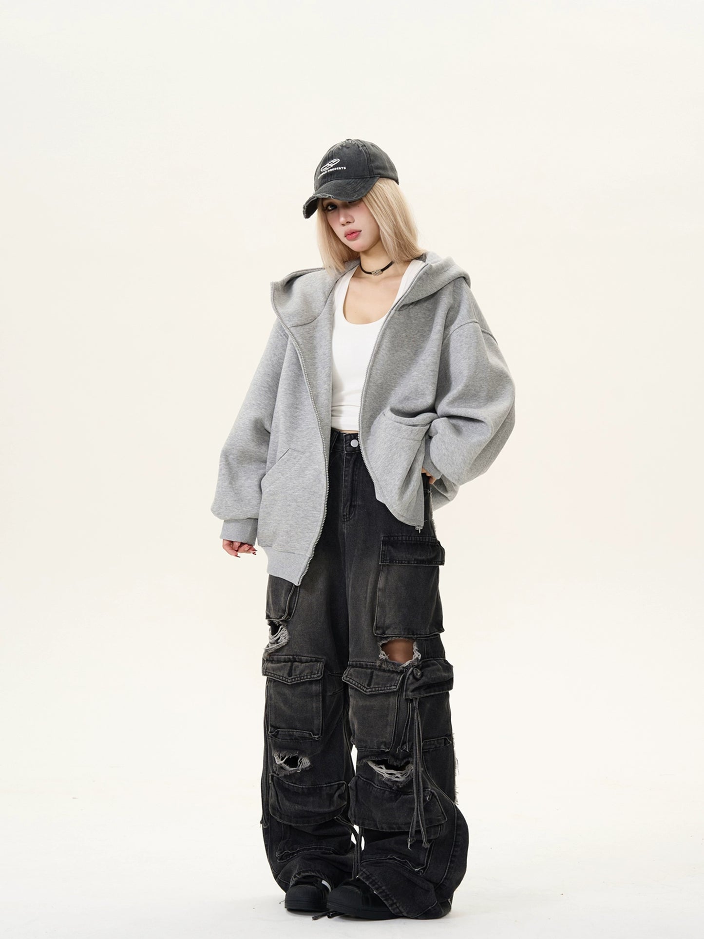 Hood Zip-Up Sweatshirt Jacket MAD0010