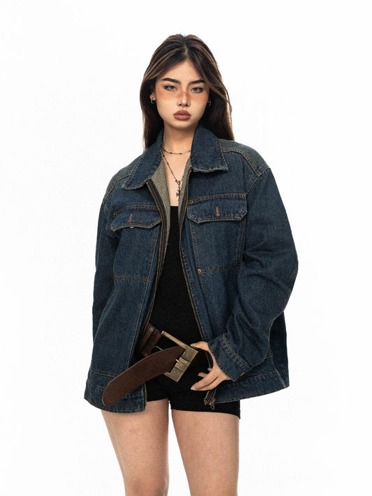 Vintage Gradient Denim Jacket BLB0005