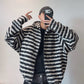 Striped Wool Blend Hoodie  DAZ0003