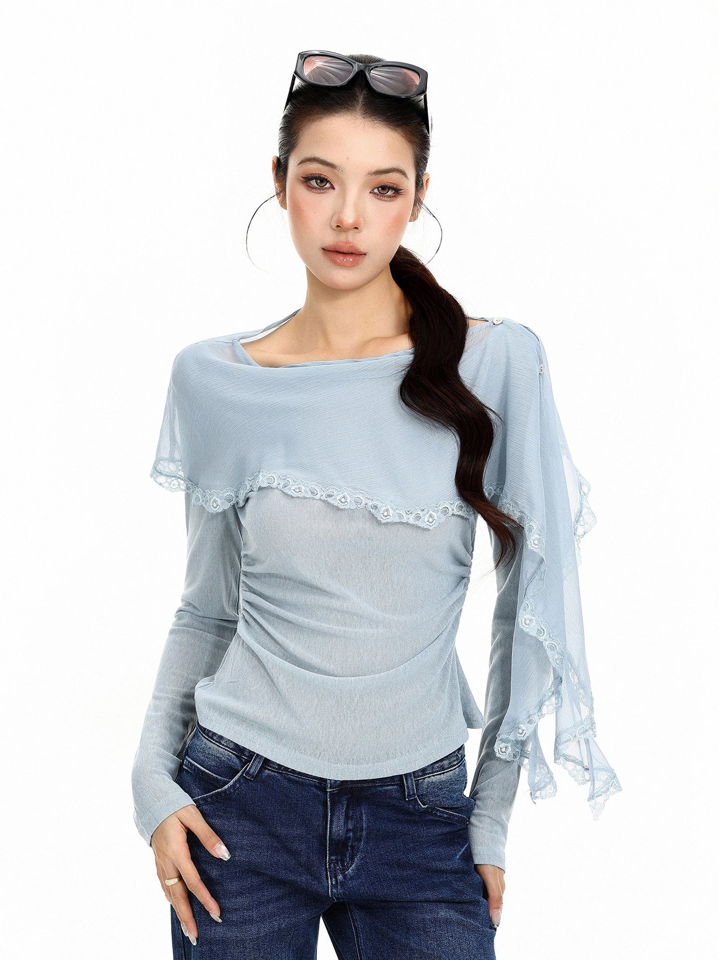 Off-Shoulder Long-Sleeve Top BGS0051