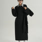 Belt Design Wool Long Coat SRS0322