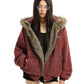 Inner Fur Thin Stripe Zip Hoodie BGS0032