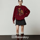 Bow Leopard Sweatshirt / Polka Dot Mini Skirt LLA0614