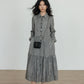 Long-Sleeve Shirt Flare Long Dress VAS0159