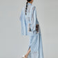 Panel Lace Color Shirt / Ornament Panel Lace Skirt FER0107
