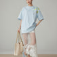Floral Print Oversized Short-Sleeve T-Shirt  FER0288