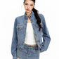 Stand Collar Denim Jacket BGS0049