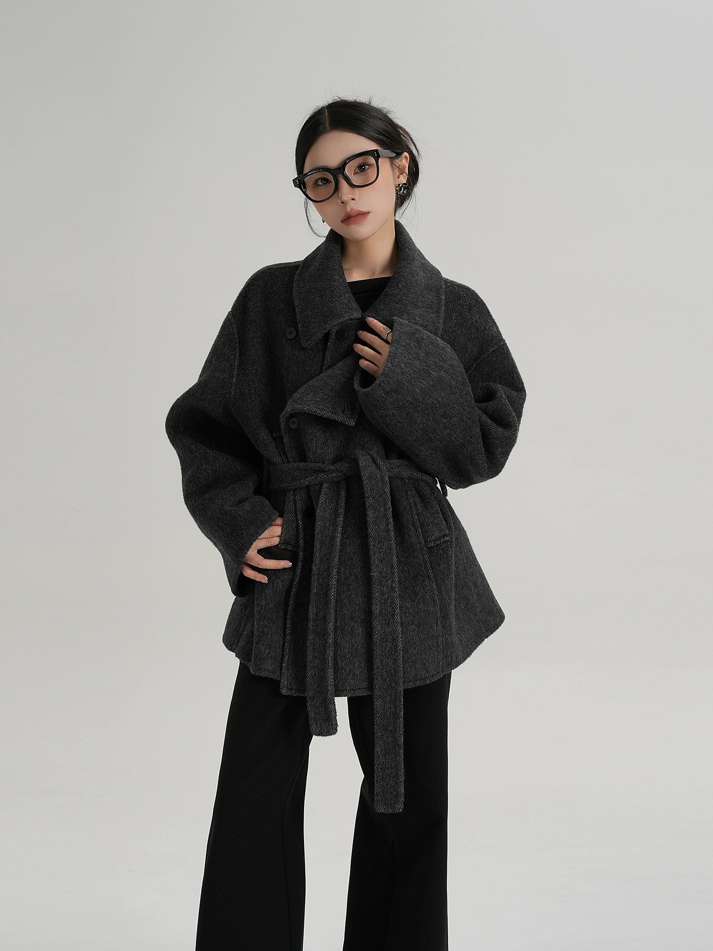 Double Sided Woolen Over Coat SRS0359