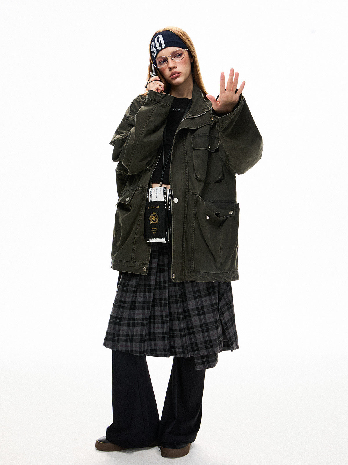 Vintage Washed Workwear Jacket EZK0103