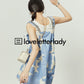 Blue & White Strap Dress LLA0095