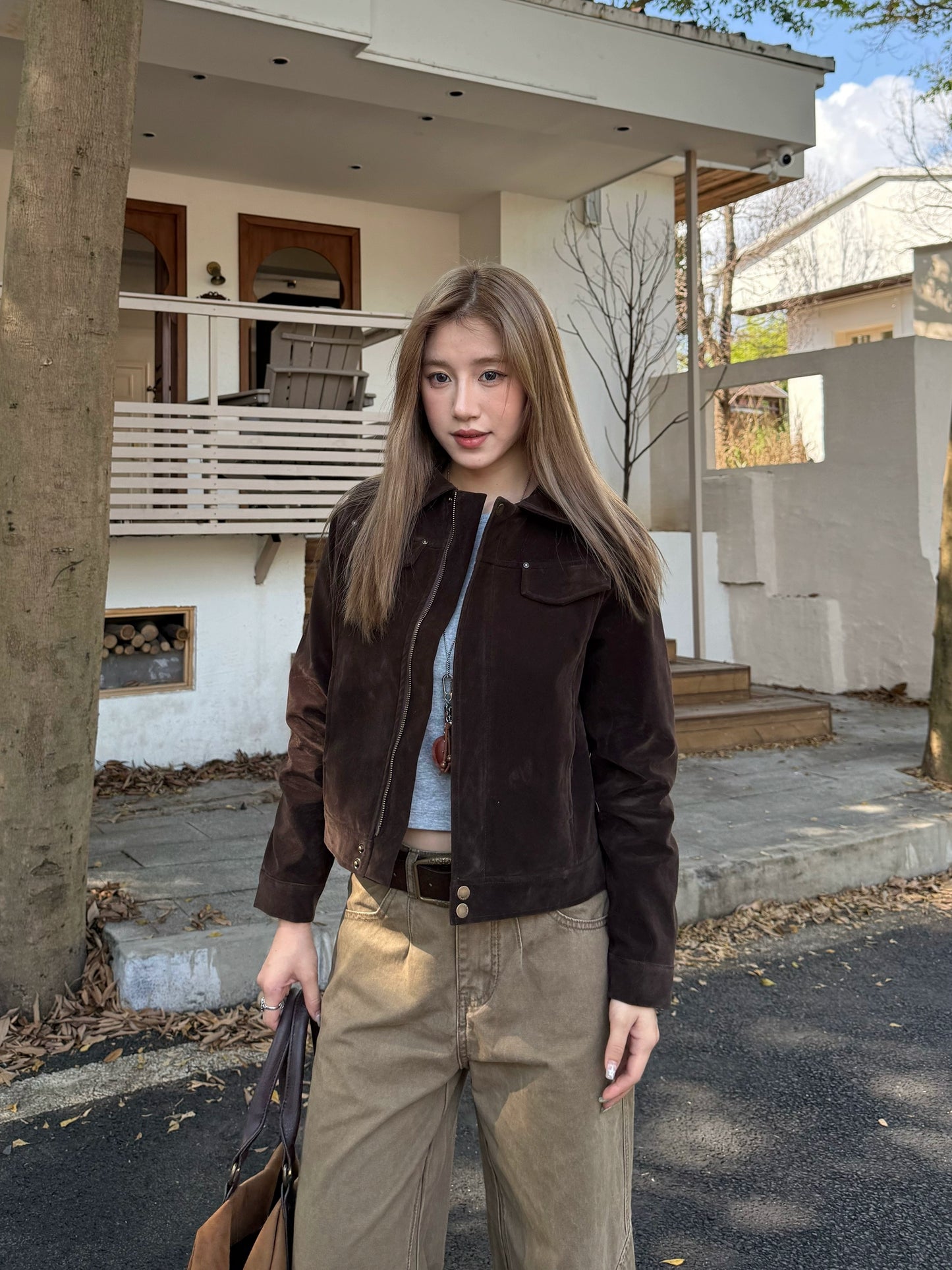 Vintage Faux Suede Jacket CYE0049
