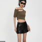 Leather Short Pants SRS0296