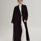 V-Neck Wool Long Coat SRS0387