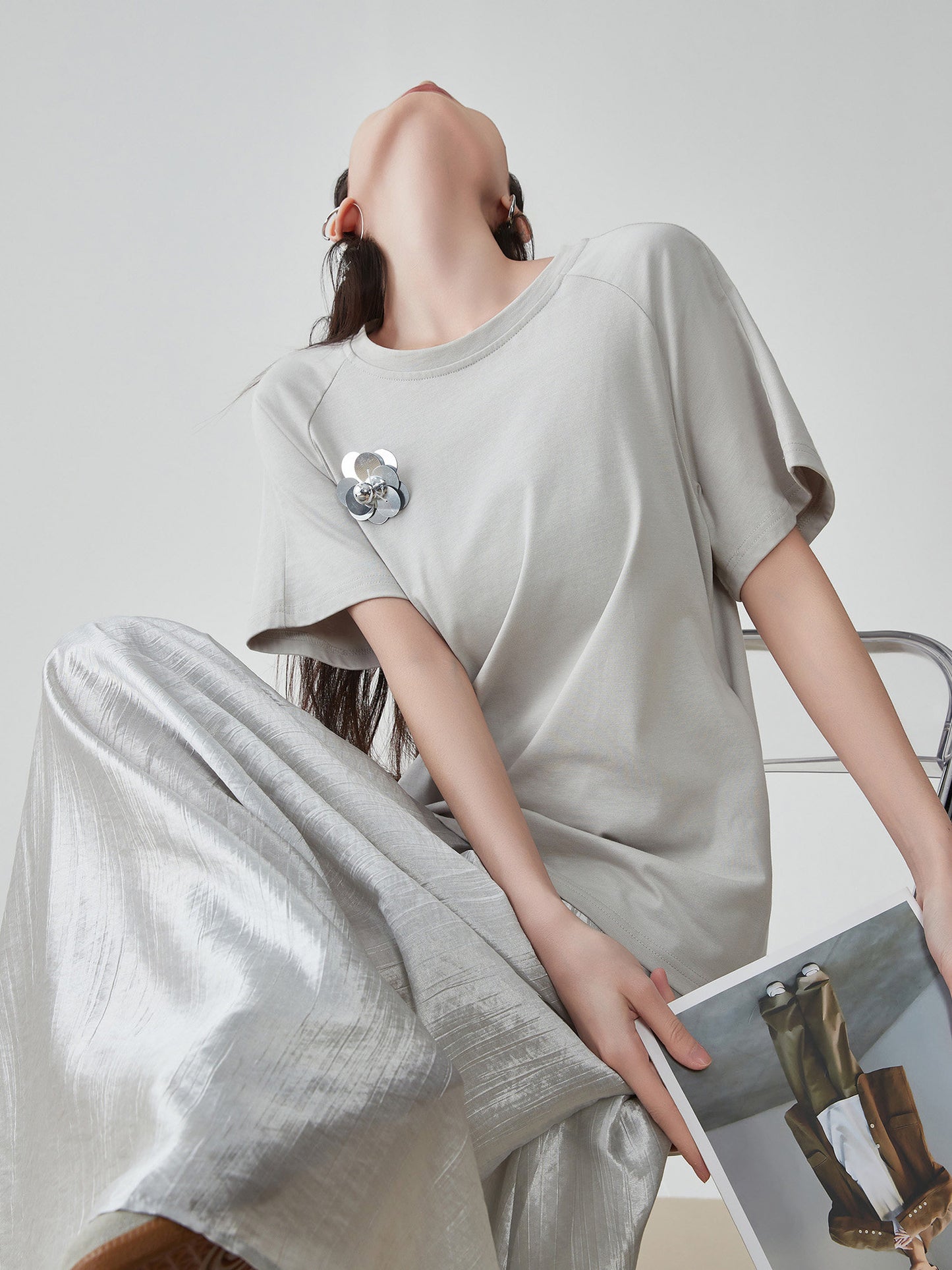 Metallic Silver Docking Dress FER0243