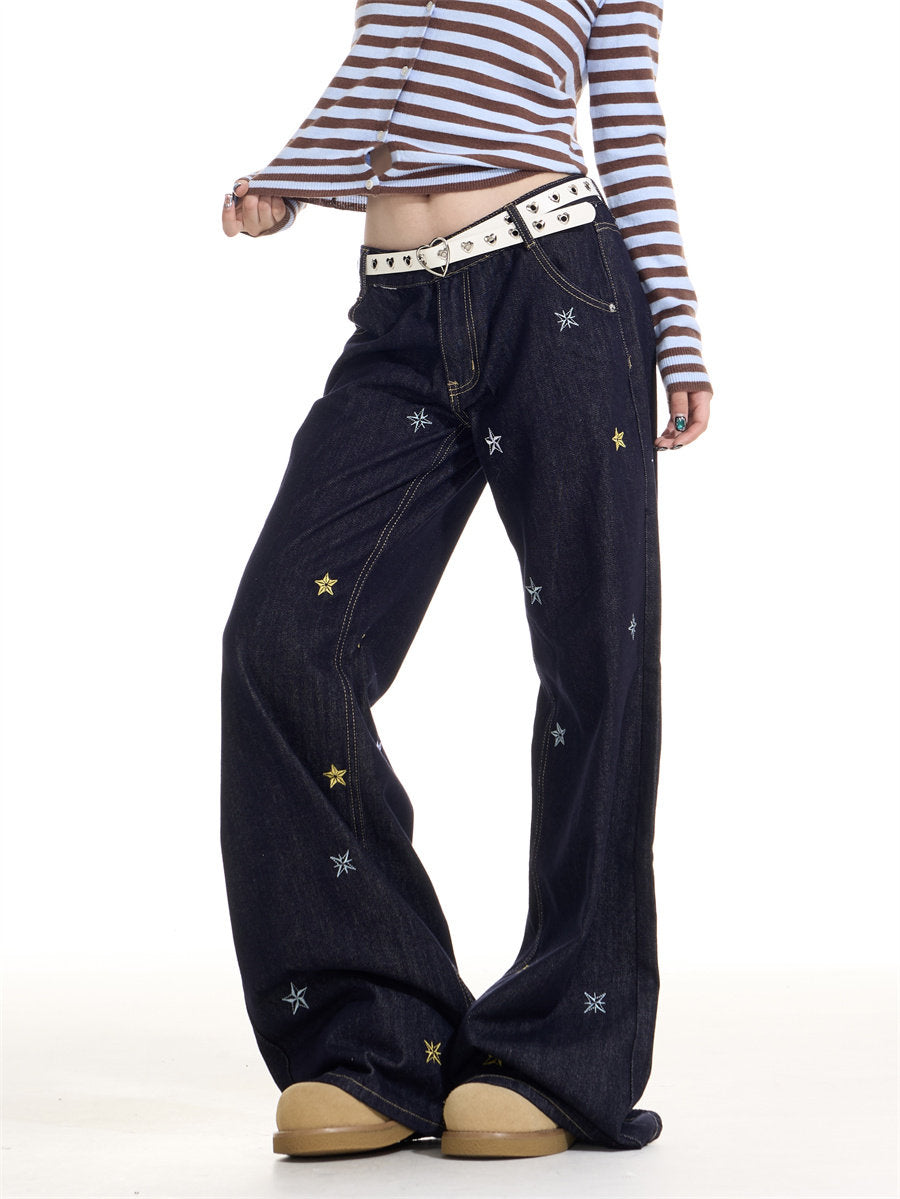 Star Embroidery Casual Jeans ONP0006