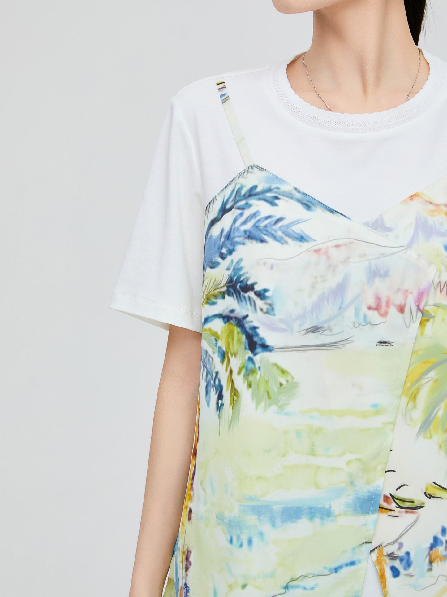 Summer Print Short-Sleeve T-Shirt FER0256