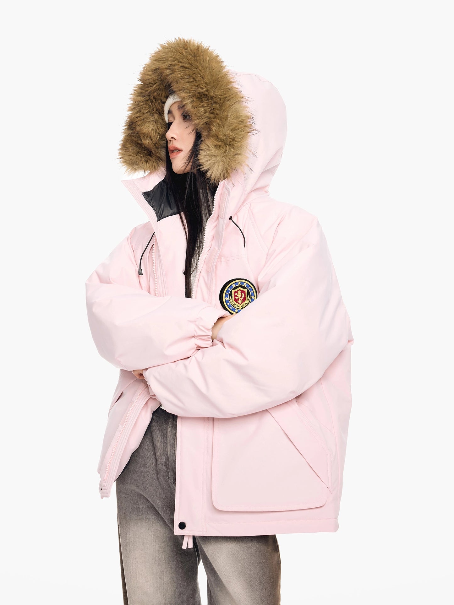 Fur Hood Down Jacket ICM0109