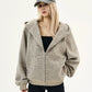 Thin Striped Zip-Up Hoodie MAD0005