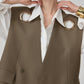Gold Eyelet Big Vest / Wide Half Pants FER0281