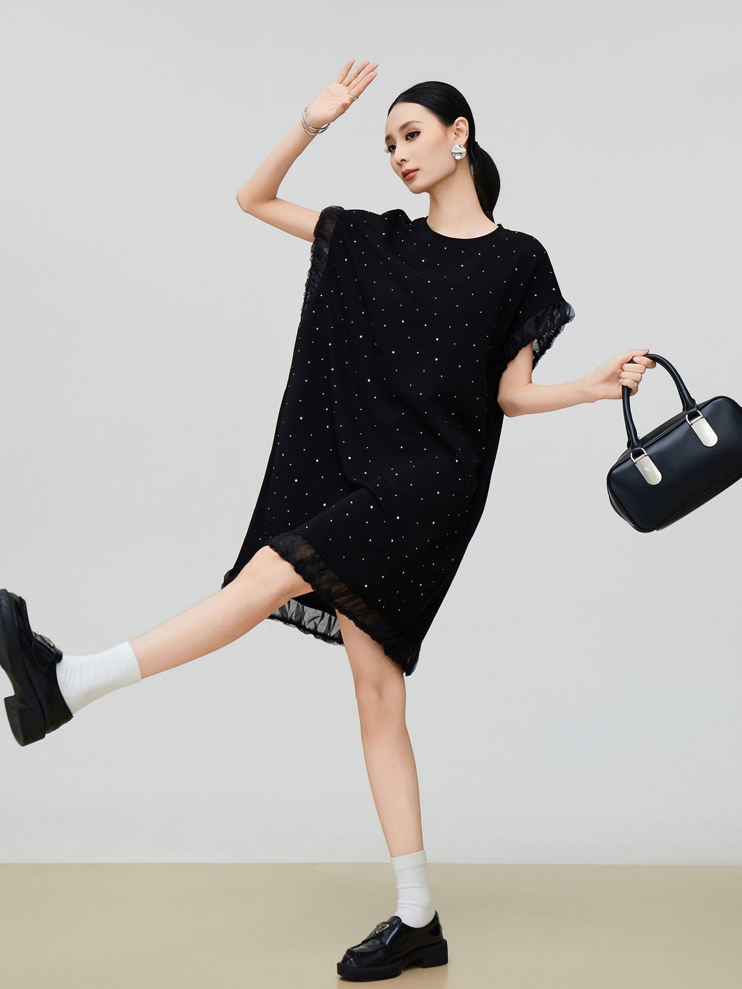 Dot Tulle Layered Dress FER0335