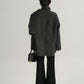 Colorless Wool Middle Coat / Scarf SRS0321