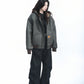 Oversized Fur Hooded Blouson WLS0016