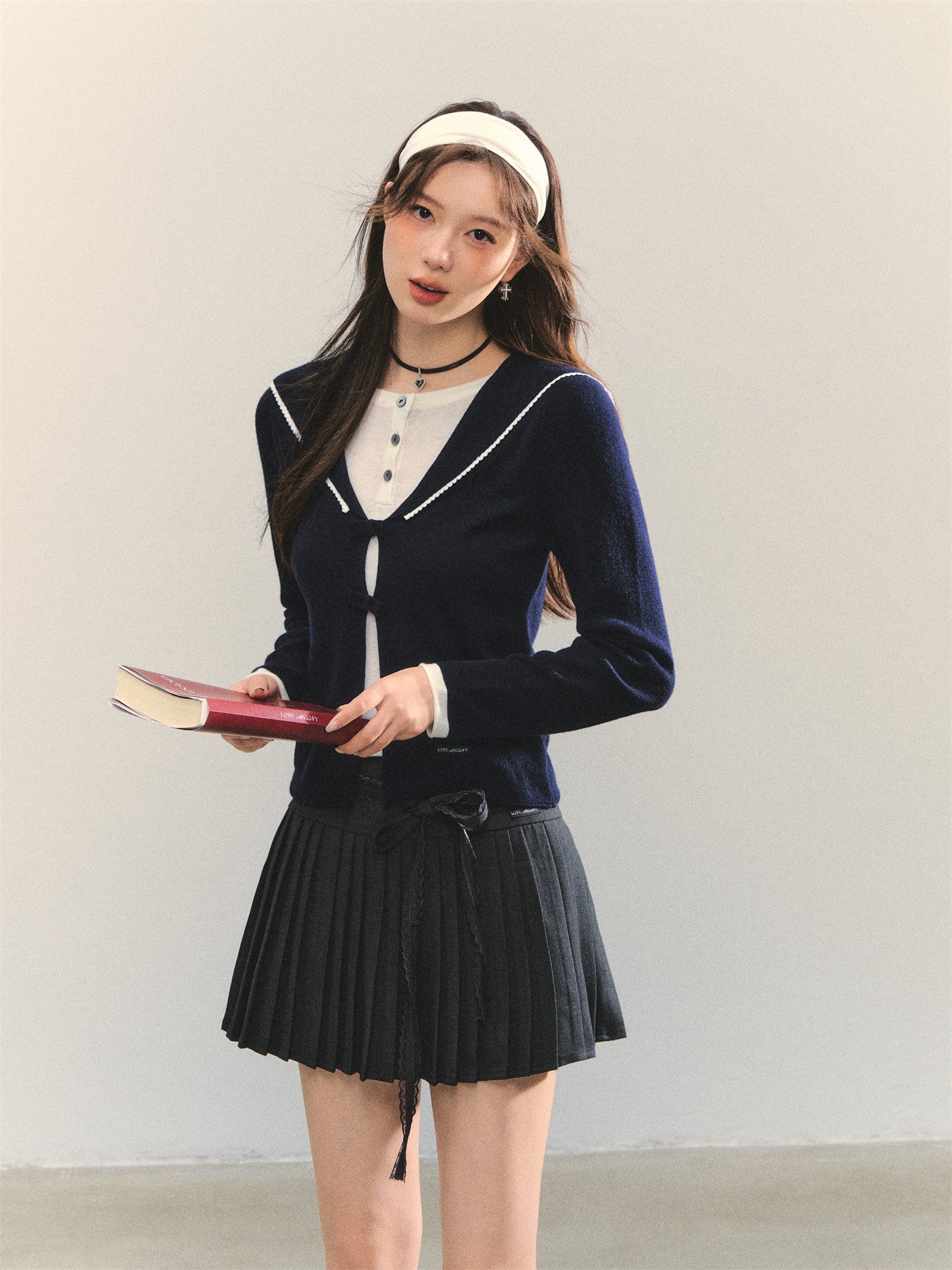 Sailor Collar Layered-Style Top ASG0078