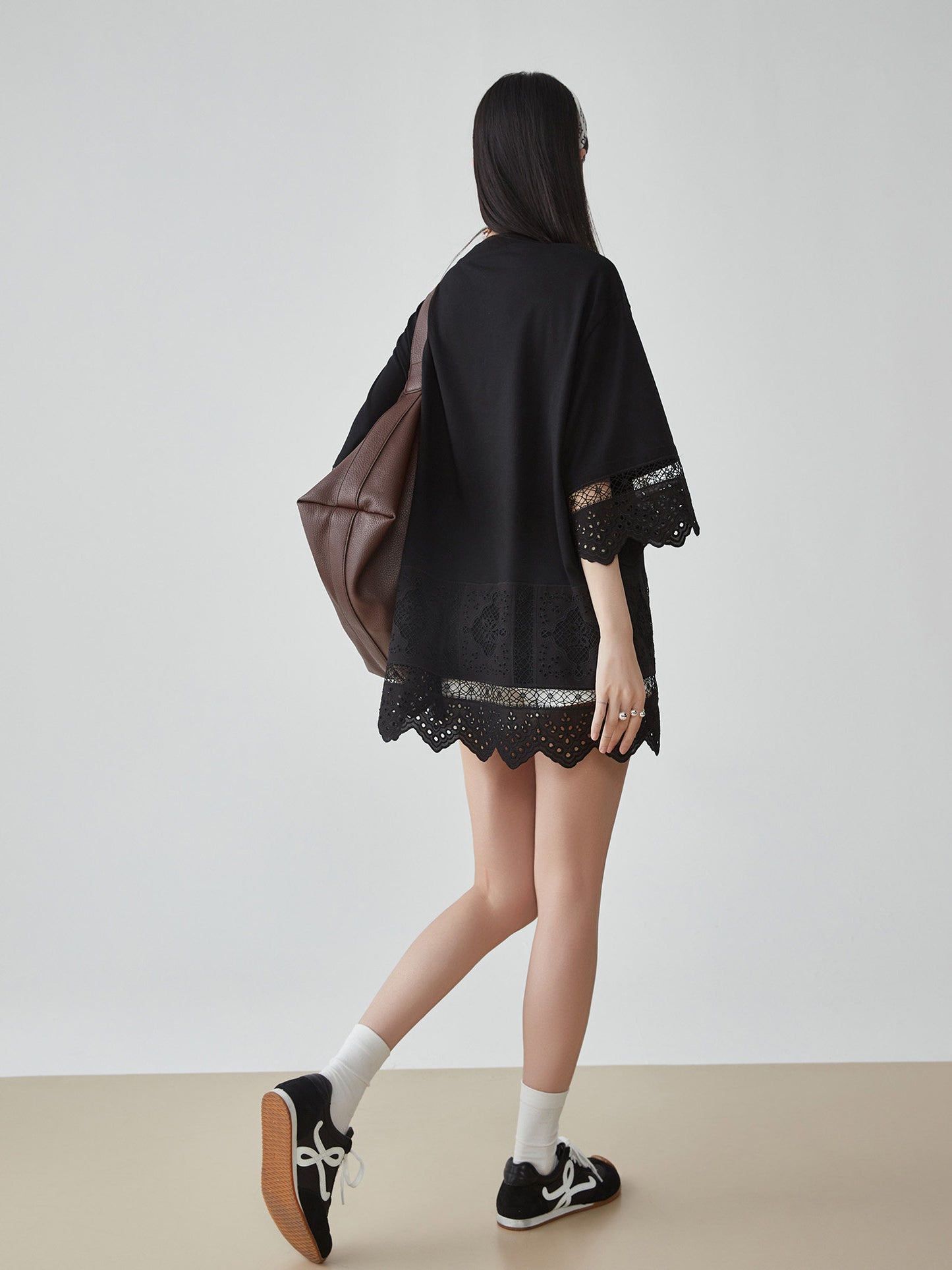 Scallop Lace Oversized Top FER0164